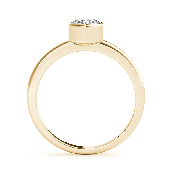 Luna Round Diamond Solitaire Engagement Ring-VIRABYANI